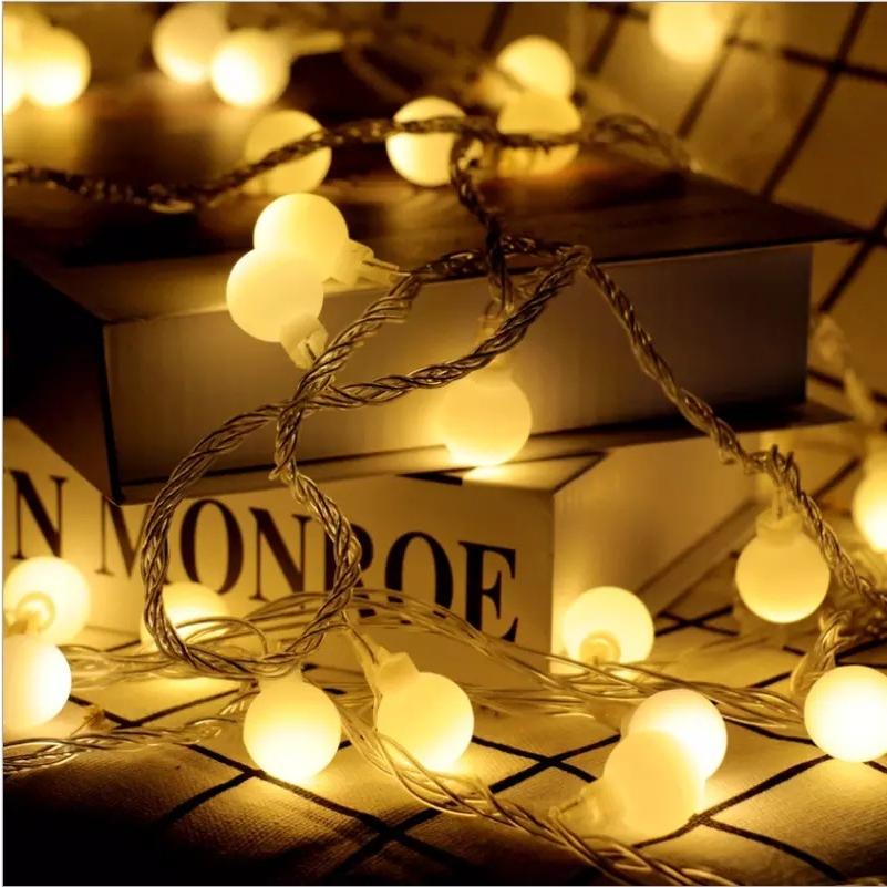 イルミネーションライト LEDライト 電池式 USB式 つや消しボール 球