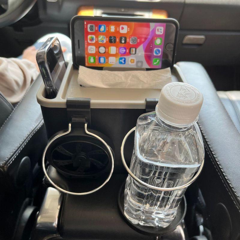 車用ドリンクホルダー ポケットティッシュケース カー用品 車載 置き型