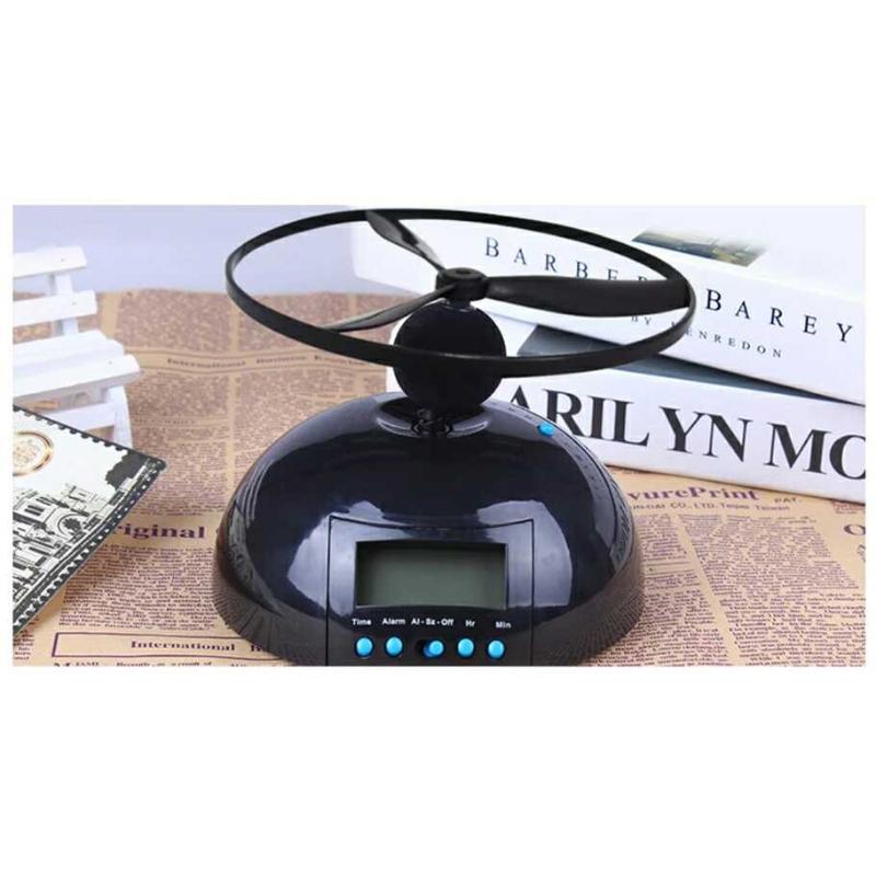 plusnao 目覚まし時計 空飛ぶ時計 置き時計 アラーム デジタル時計