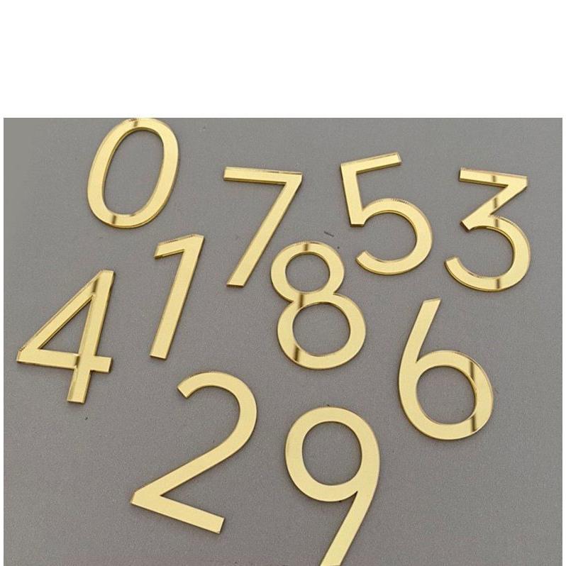 切文字プレート 数字 単品 サインプレート ドアプレート