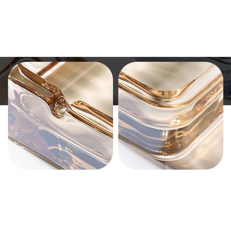 灰皿 アッシュトレイ ガラス製 吸い殻入れ スクエア 四角 喫煙