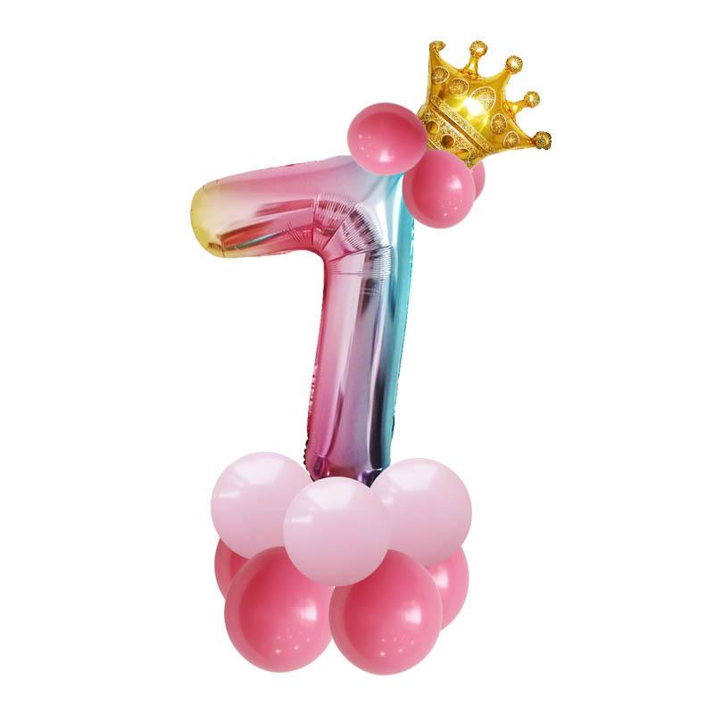ナンバーバルーン 数字 アルミ風船 誕生日 記念日 飾り付け