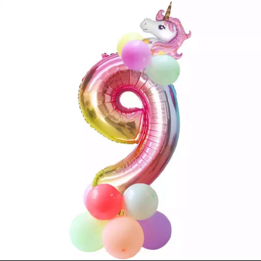 ナンバーバルーン 数字 アルミ風船 誕生日 記念日 飾り付け