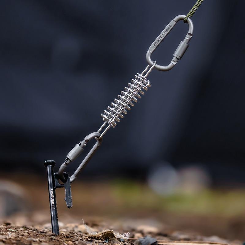 キャンプ用具 テント タープ ストレッチ コード 8個 スプリング フック ホック