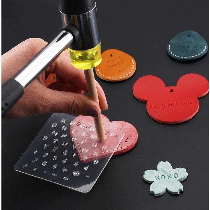 レザークラフト 刻印プレート アルファベット スタンプツール 革細工用