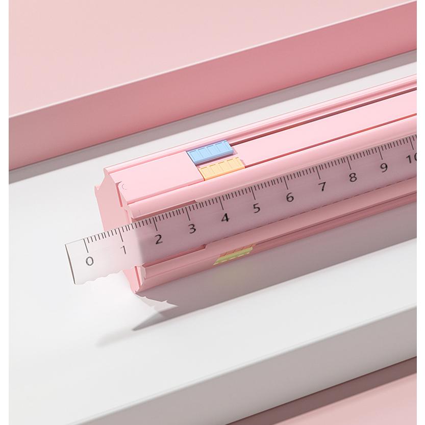 plusnao（プラスナオ） ペンケース 筆箱 スライド式 六角形 文具セット