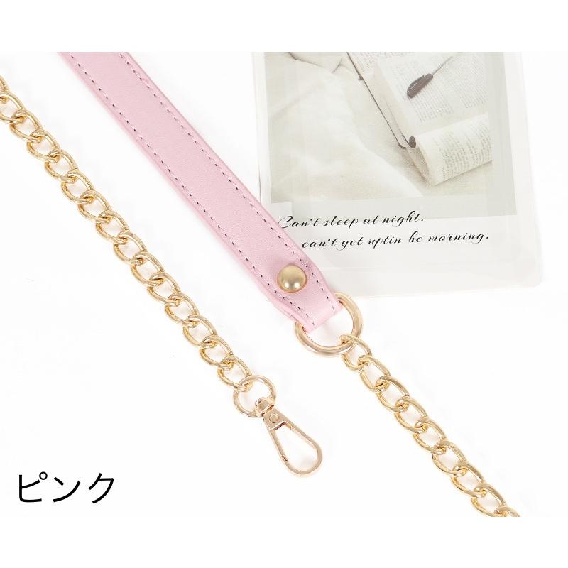 POLÈNE ピンク ハンドバッグ ショルダーストラップ付き ショルダーストラップ バッグストラップ ストラップ ショルダーバッグ
