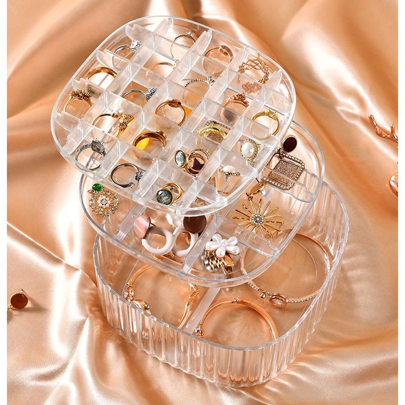 小物・アクセサリー nanairo plusnao（プラスナオ） アクセサリーケース アクセサリーボックス 3段