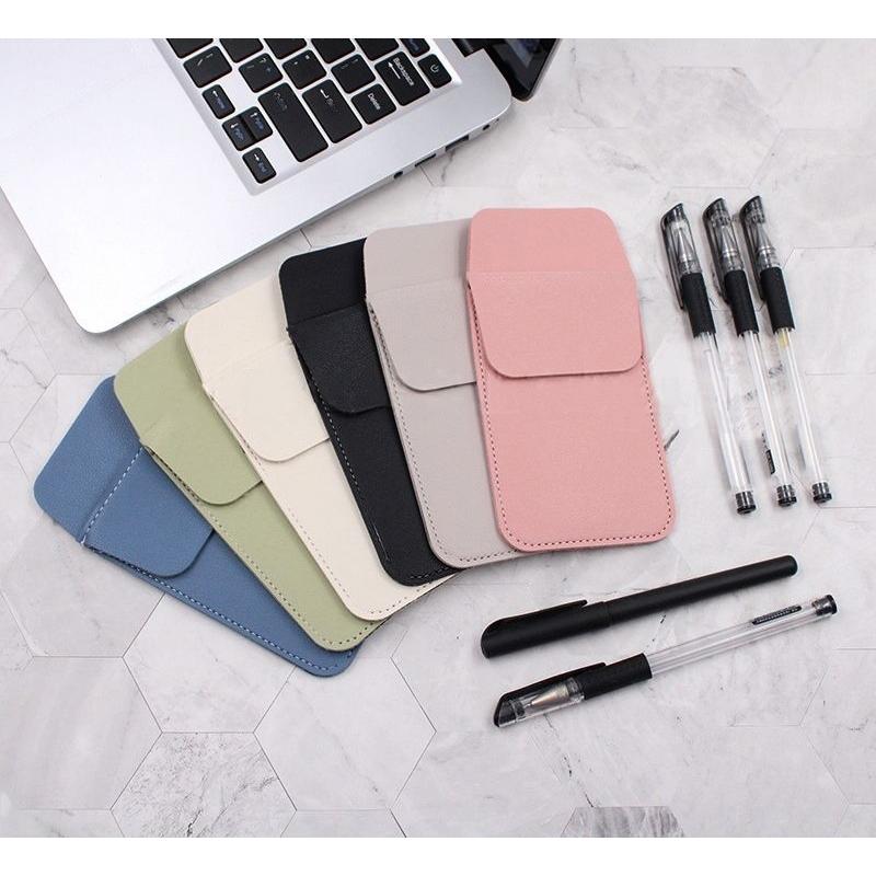 plusnao 胸ポケット用 ペンケース ポケットプロテクター レザー