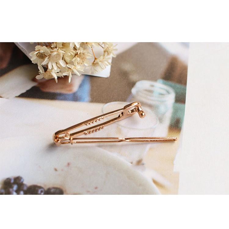 plusnao ヘアピン ヘアクリップ 安全ピン風 2個セット レディース ヘア