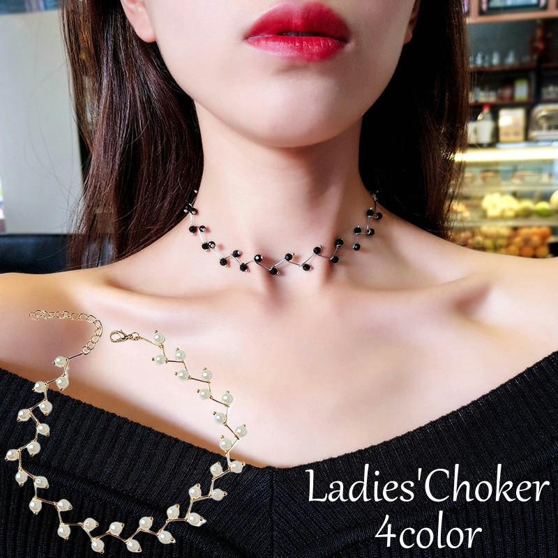 チョーカー ネックレス ペンダント フェイクパール レディース アクセサリー 首飾り おしゃれ きれいめ 上品 可愛い かわいい 女性用 婦人用 ジュ プラスナオ Paypayモール店 通販 Paypayモール