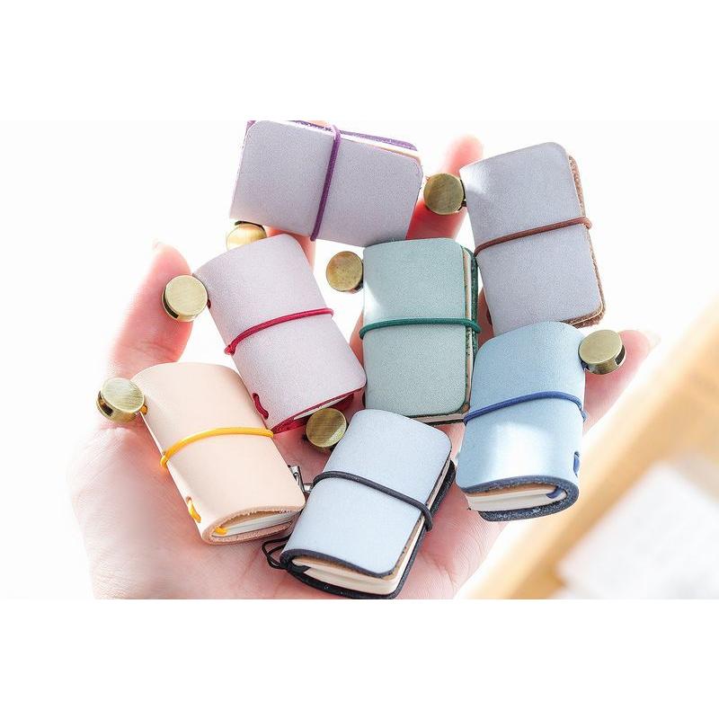 plusnao（プラスナオ） ミニメモ帳 男女兼用 文房具 レザー かわいい