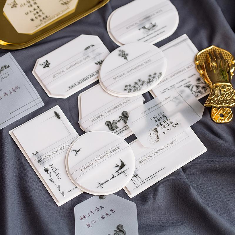 付箋メモ メッセージカード メモカード メモ帳 文房具 雑貨 小物 付箋 しおり かわいい おしゃれ レトロ