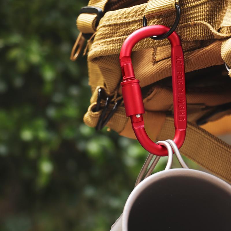 plusnao（プラスナオ） カラビナ 3個セット フック D型カラビナ