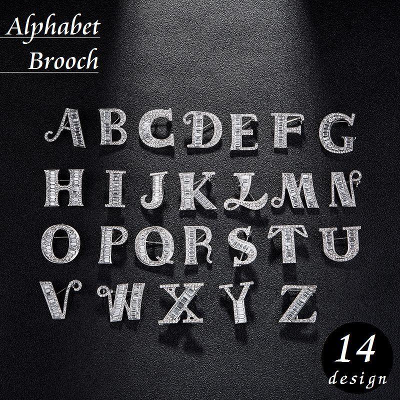最新入荷】 ブローチ レディース アクセサリー 女性用 アルファベット