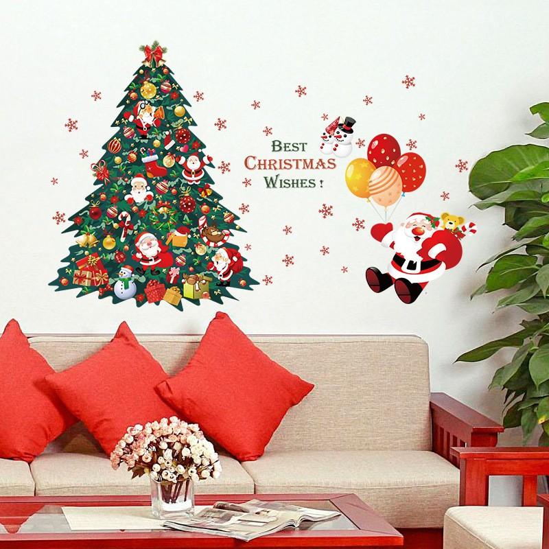 ウォールステッカー 壁紙シール サンタクロース サンタ クリスマス クリスマスツリー ツリー 雪だるま ｘ Mas Christmas ステッカー ガ プラスナオ Paypayモール店 通販 Paypayモール