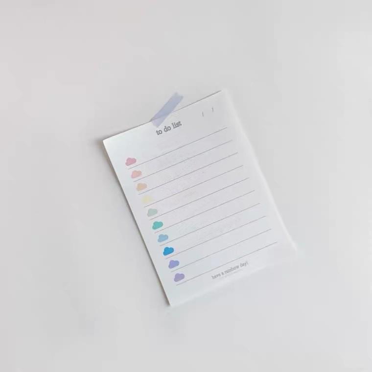 plusnao（プラスナオ） メモ帳 TO DO リスト todolist 50枚 文房具 雲