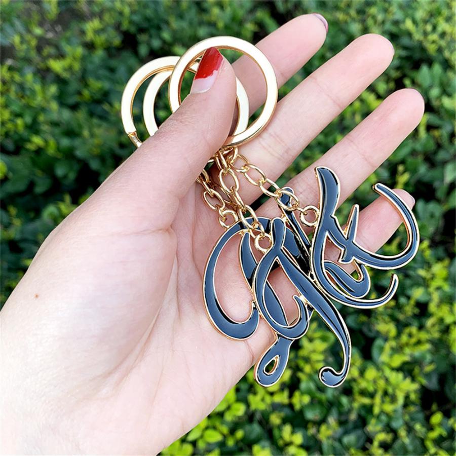 キーホルダー バッグチャーム アルファベット イニシャル キーチャーム