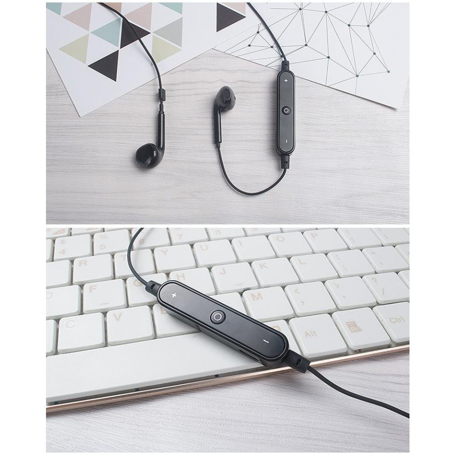 ワイヤレスイヤホン ヘッドホン Bluetooth4.1 耳掛けタイプ 両耳 首