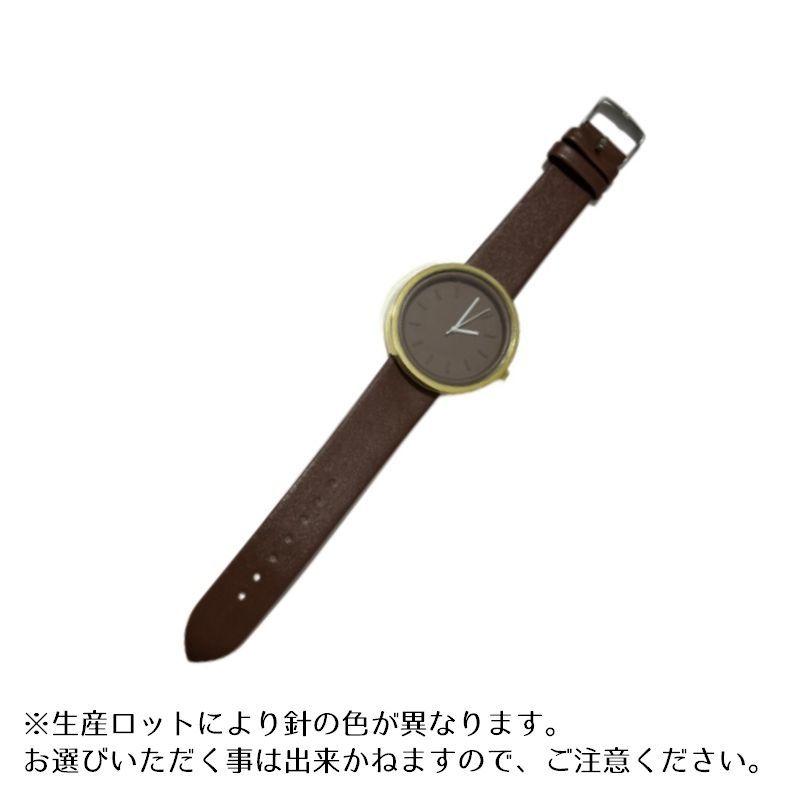 ウッド製アナログ腕時計 ブラウン 腕時計 アナログ ラウンドウォッチ デニム調ベルト 男女兼用 ユニ