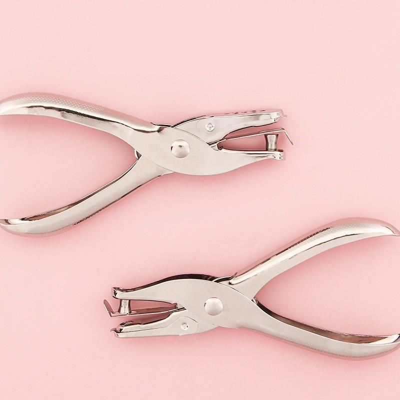 穴あけパンチ 1穴 6mm 3mm ハンディ ルーズリーフ あなあけ