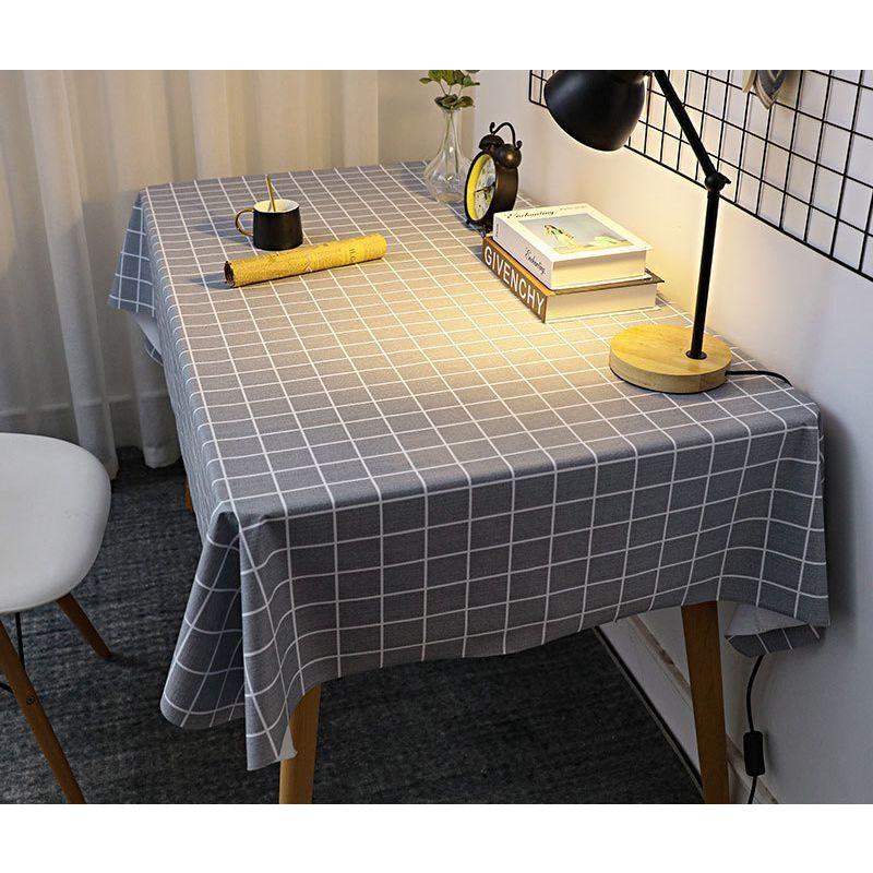 plusnao テーブルクロス 長方形 テーブルマット 防水 チェック柄
