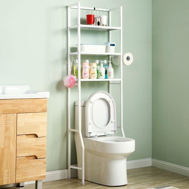 トイレラック トイレタンク上ラック トイレ台 整理棚 シェルフ トイレットペーパー置き 3段 隙間収納 壁面設置 カーボンスチール インテリア 日用雑 プラスナオ Paypayモール店 通販 Paypayモール
