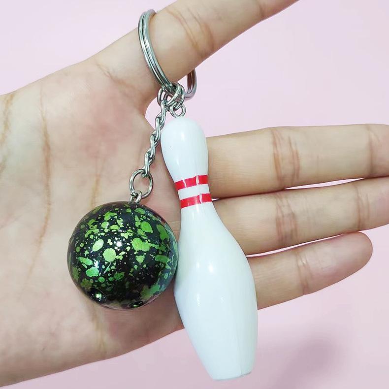 キーホルダー キーリング ボウリングピン ボール 球 スポーツ 部活動