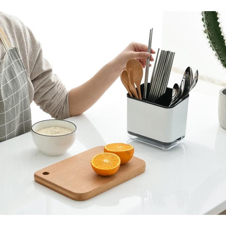 plusnao（プラスナオ） カトラリースタンド 箸立て 箸入れ 水切り 整理ボックス キッチン整理用品 キッチン用品 キッチン収納 日用品 ...