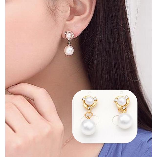 ピアス イヤリング レディース アクセサリー ジュエリー フェイクパール 両耳 キラキラ 揺れる スウィング シンプル おしゃれ かわいい デート お プラスナオ Paypayモール店 通販 Paypayモール