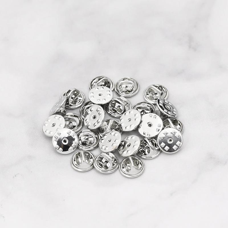 ピンバッジ 留め具 金具 10個セット アクセサリー材料 蝶タック