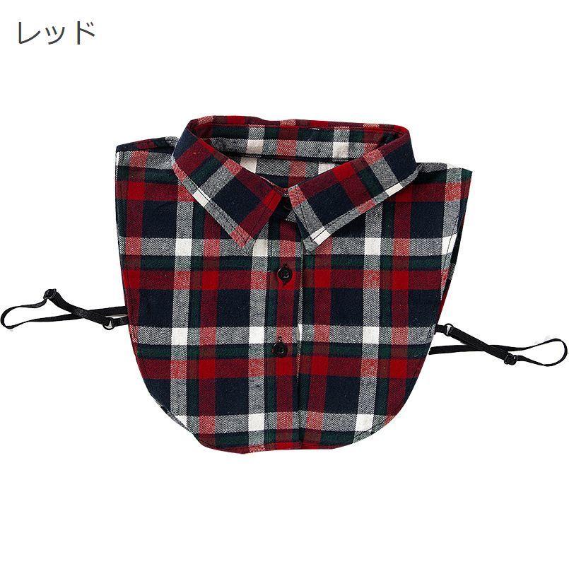 ENFOLD チェック柄　付け襟　アシメ　変形 ENFOLD チェック柄 付け襟 アシメ 変形