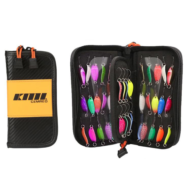 plusnao ルアーケース 釣り具入れ 疑似餌入れ ワレット 手帳型