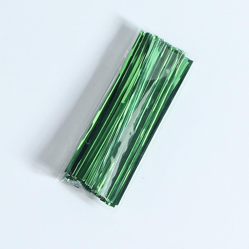 plusnao ツイストタイ ビニタイ ビニールタイ 100本入り 4mm 8cm 10cm