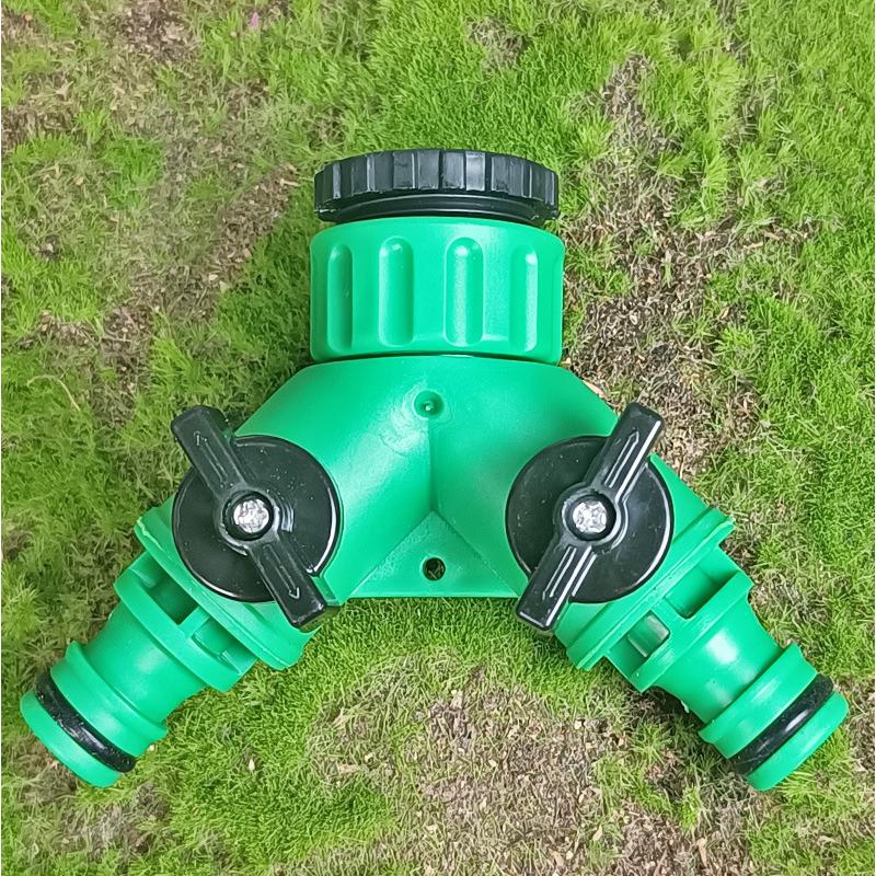 自動水やり器用 2分岐 分岐コネクター コック付き ガーデニング 農業