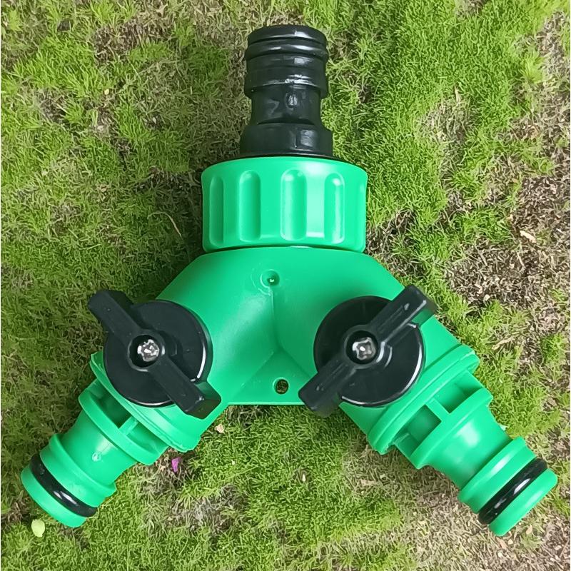 自動水やり器用 2分岐 分岐コネクター コック付き ガーデニング 農業