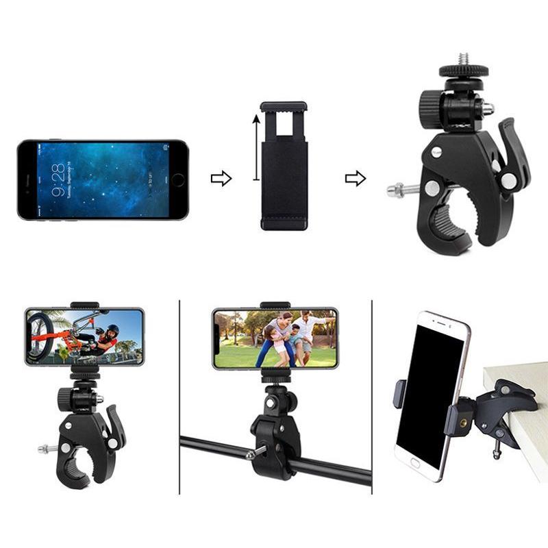 GoPro用マウント クランプ カメラスタンド スマホホルダー