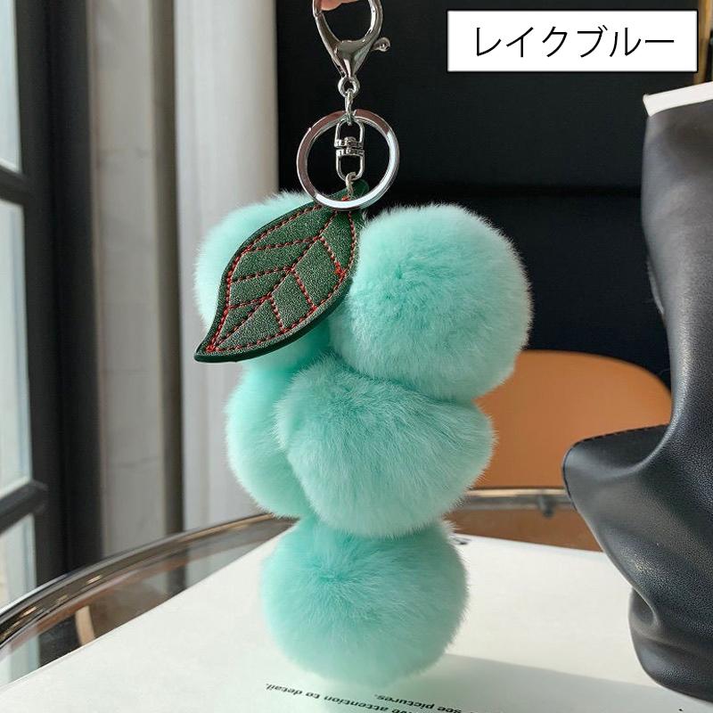 ふあふあ可愛いチャーム アディクト キーホルダー レディース かわいい おしゃれ しっぽ