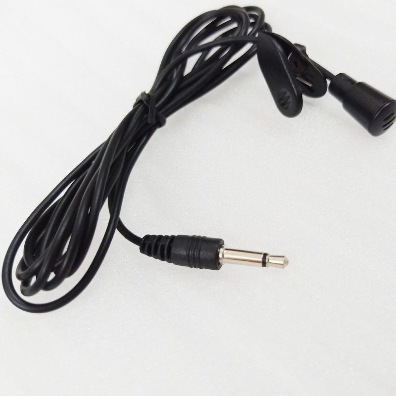 ピンマイク ミニマイク クリップ式 有線 3.5mm 2極 パソコン マイク
