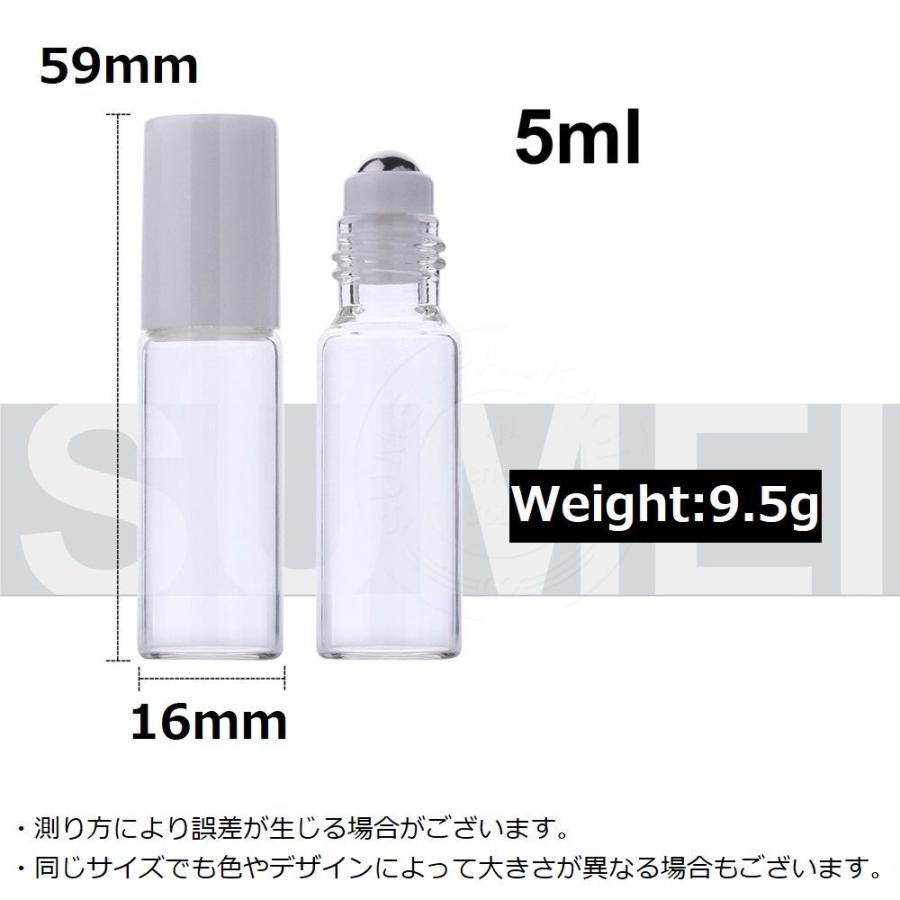 アトマイザー ロールオン 5ml 詰め替え容器 ミニボトル ガラス瓶 香水 化粧水 持ち運び 携帯用 旅行 塗る アロマオイル｜plusnao｜13