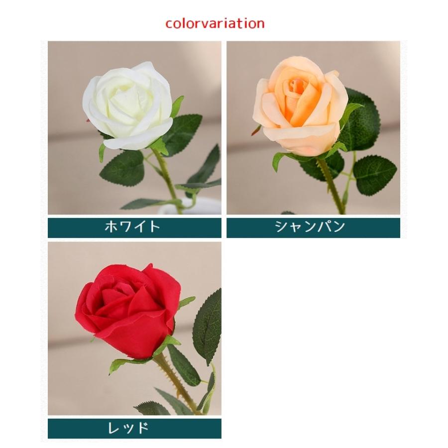 造花 単品 お花 アートフラワー ブーケ アレンジメント 薔薇 バラ 枯れ