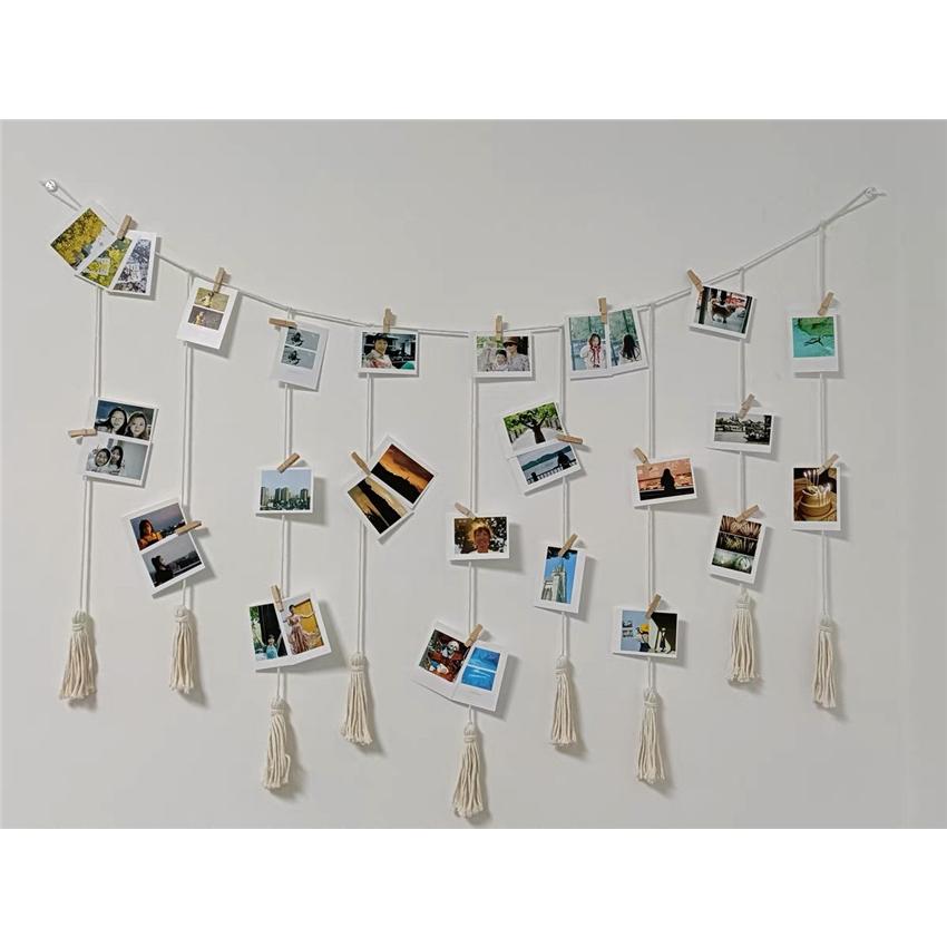 plusnao（プラスナオ） ガーランド フォトガーランド ウッドクリップ