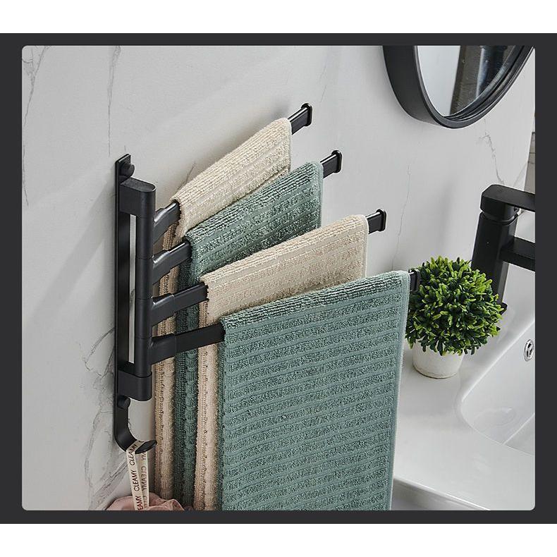 plusnao（プラスナオ） タオルハンガー タオル掛け バス用品 4枚掛け 5