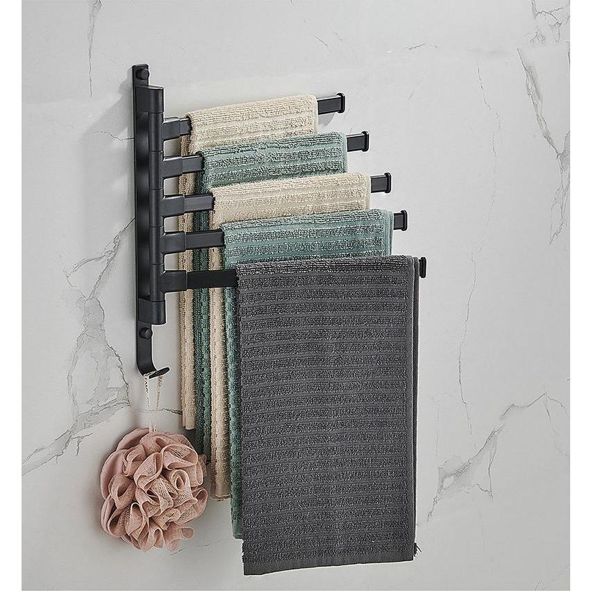 plusnao（プラスナオ） タオルハンガー タオル掛け バス用品 4枚掛け 5