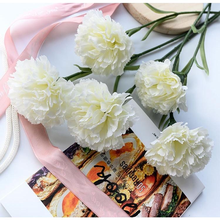 造花 フェイクフラワー カーネーション 花 フラワー 1本 単品 花飾り