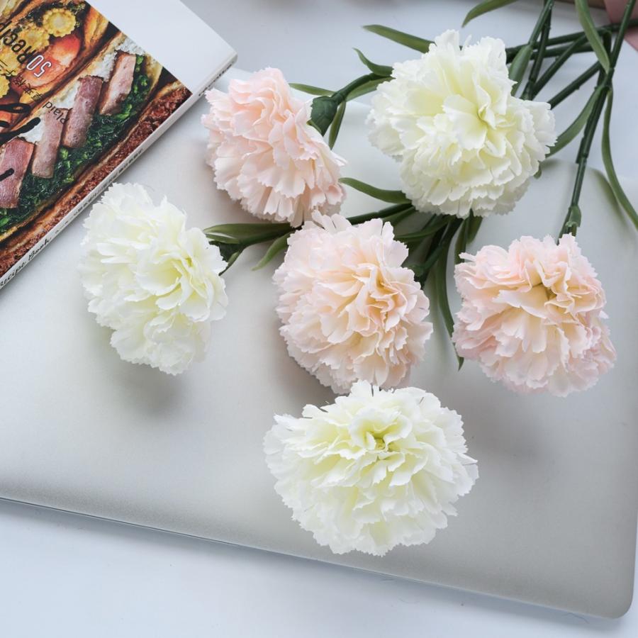 造花 フェイクフラワー カーネーション 花 フラワー 1本 単品 花飾り