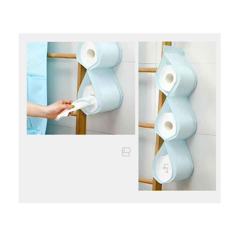 トイレットペーパーホルダー トイレ収納 3連 吊り下げ トイレ用品
