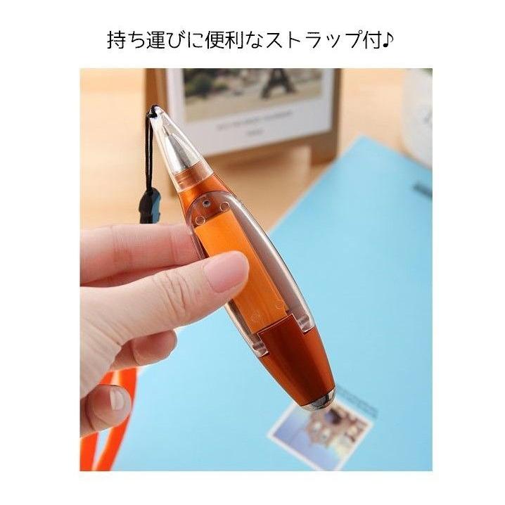 plusnao ボールペン 1mm 多機能 LEDライト 付箋 油性 メモ ペン