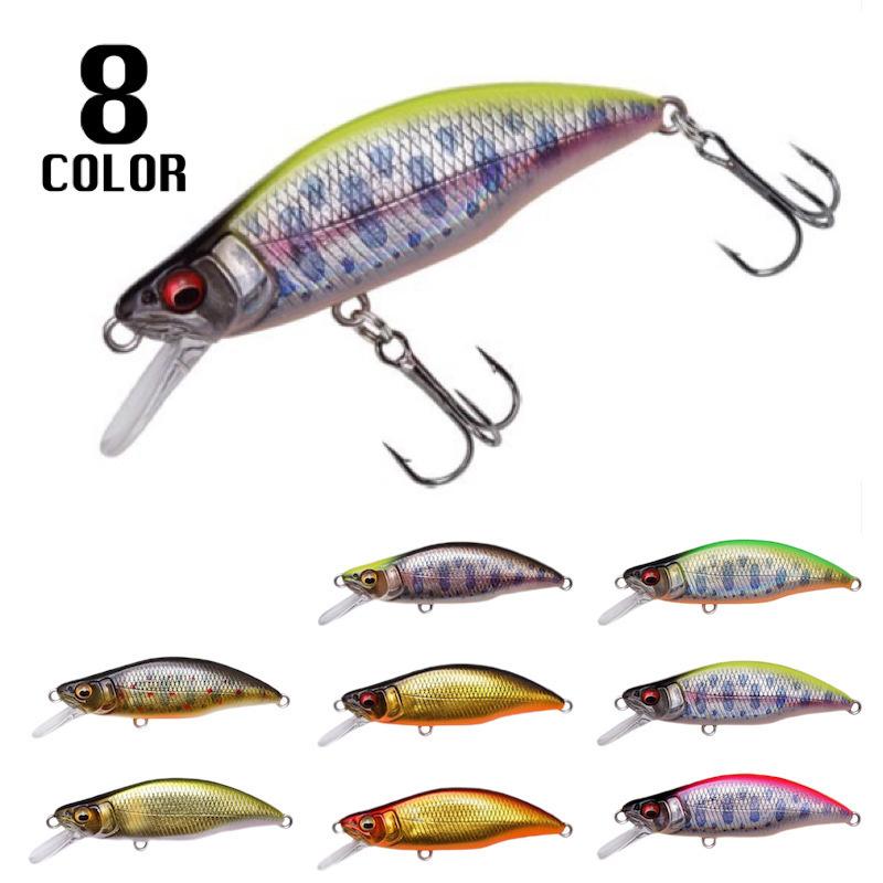 94 Off ハードルアー ミノープラグ 釣り針付き 釣り具 51mm 疑似餌 偽餌 フック付き 小魚デザイン 3dアイ 軽量 カラフル 海釣り 川 釣り 海水 淡水 Aynaelda Com