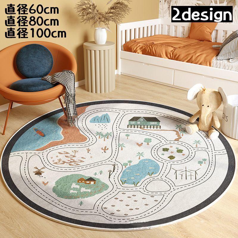 ラグ マット ラグマット カーペット 絨毯 直径60cm 80cm 100cm 円形 丸